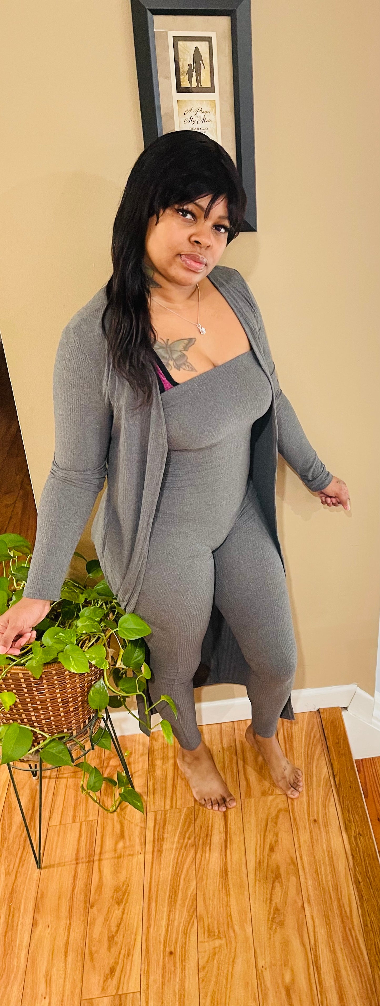 2 piece gray set